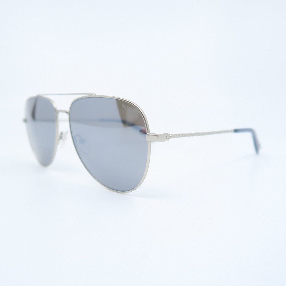 Tumi STU008 0581Silver Metal, Mirrored, Aviator,  New, Sunglasses Frames.